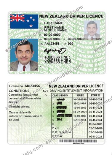 New Zealand driving license version 3